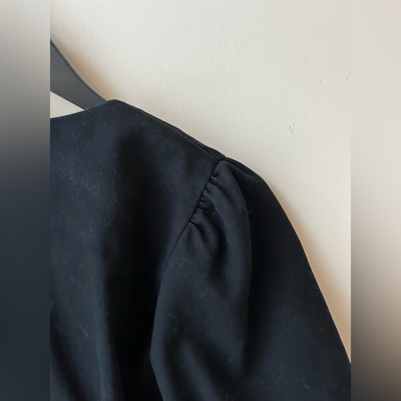 Oak+Fort puffy shoulder cropped blazer - Picture 9 of 11